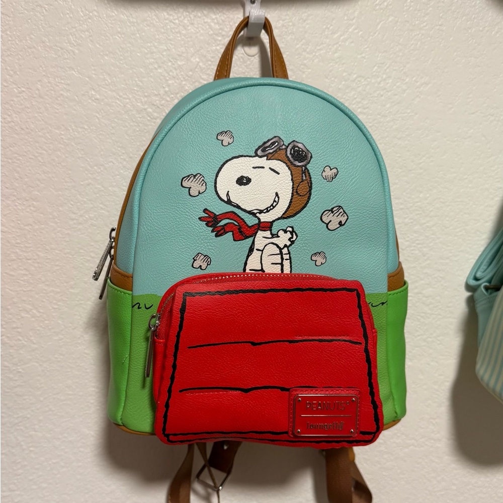 RARE Loungefly Snoopy vs The Red Baron Backpack